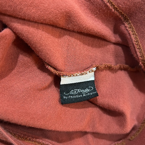 Y2k Ed Hardy rhinestone top - Picture 6 of 8